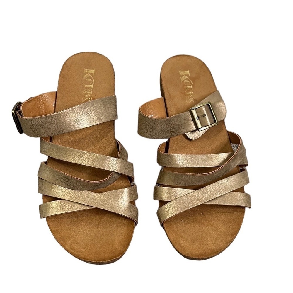 Kork s gold sandals size 10